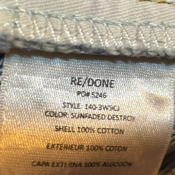 Re/Done Jeans Size 31 NWT - Picture 13 of 13